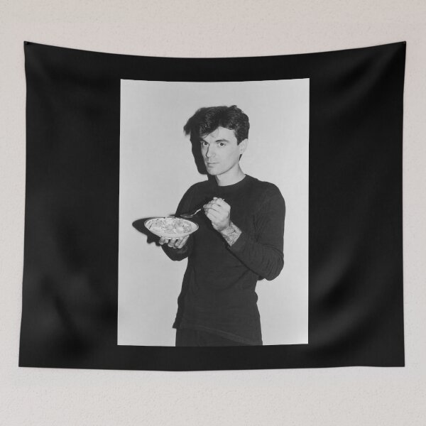 Item preview, David Byrne eating cereal  designed and sold by faupelclaggu.