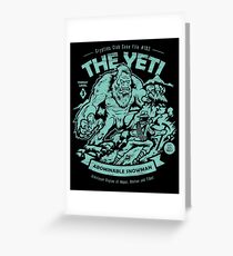 The Yeti - Cryptids club Case file #102 Greeting Card