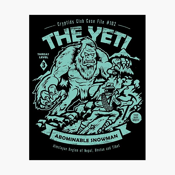 The Yeti - Cryptids club Case file #102 Photographic Print