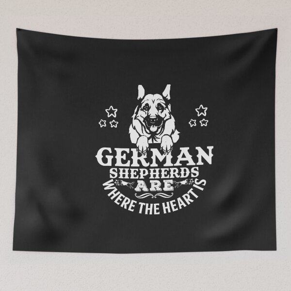 Item preview, German Shepherds are where the heart is designed and sold by Doggymadness.