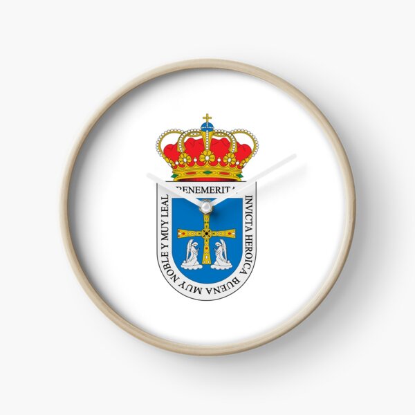 Coat of Arms of Oviedo, Spain Clock
