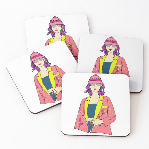 Item preview, girl in pink jacket designed and sold by marielso123.