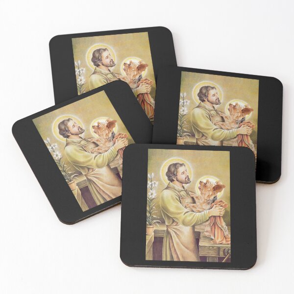 Item preview, Yorkshire Terrier Love St Joseph art dogs lover designed and sold by Alexanderhishop.
