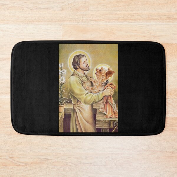 Item preview, Yorkshire Terrier Love St Joseph art dogs lover designed and sold by Alexanderhishop.