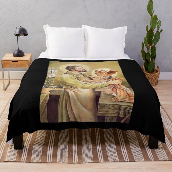 Item preview, Yorkshire Terrier Love St Joseph art dogs lover designed and sold by Alexanderhishop.