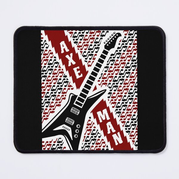 Artikelvorschau, Rockgitarre mit Axtmann Allover-Print-Poster entworfen und verkauft von allysonhat.