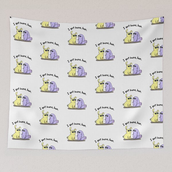 Item preview, I Got Buns Rabbit Animal Pun designed and sold by punnybone.