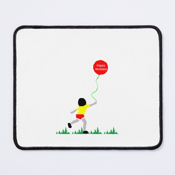 Item preview, Happy Holidays/ Child flying a balloon/Digital art designed and sold by VeenaNair23.