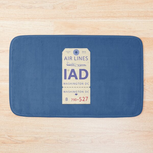 Item preview, Vintage Baggage Tag for Washington Dulles Airport - IAD Premium designed and sold by RiXin.