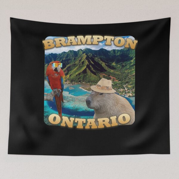Item preview, Brampton Tourist Capybara Graphic meme designed and sold by DanaAlbert.