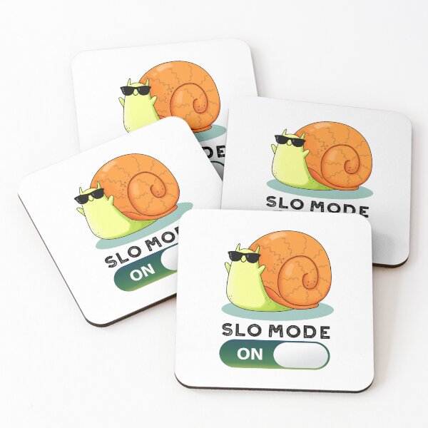 Item preview, Slo-mode Slow Motion On Funny Snail Puns  designed and sold by punnybone.