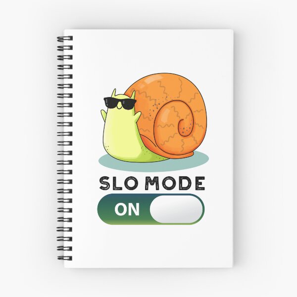 Item preview, Slo-mode Slow Motion On Funny Snail Puns  designed and sold by punnybone.