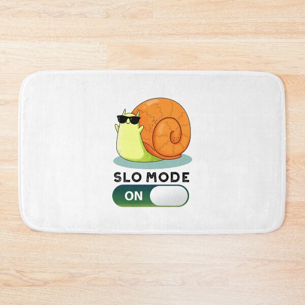 Item preview, Slo-mode Slow Motion On Funny Snail Puns designed and sold by punnybone.