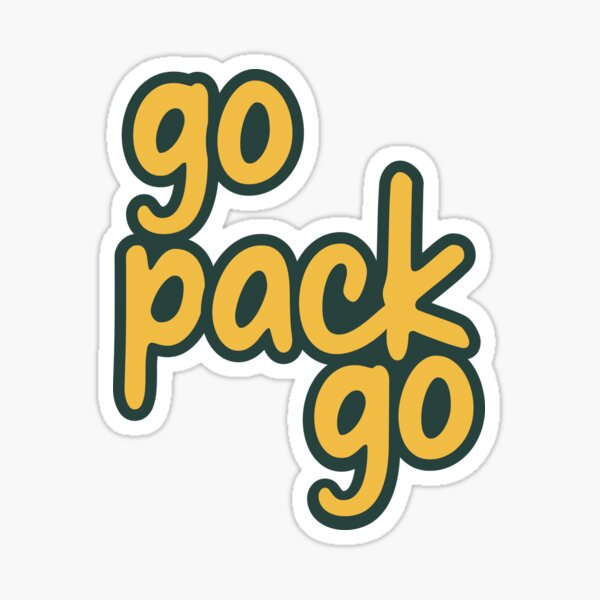 Go Pack Go Sticker for Sale by MadamRight