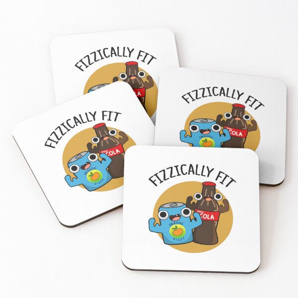 Item preview, Fizzically Fit Funny Fizzy Cola Puns  designed and sold by punnybone.