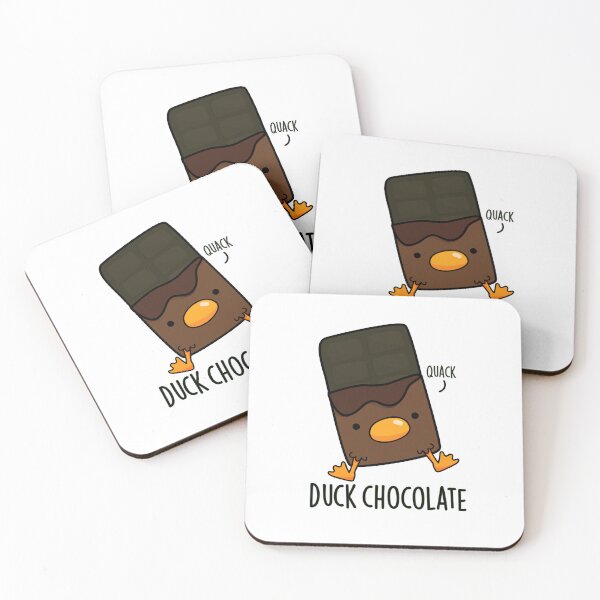 Item preview, Duck Chocolate Funny Dark Chocolate Puns  designed and sold by punnybone.