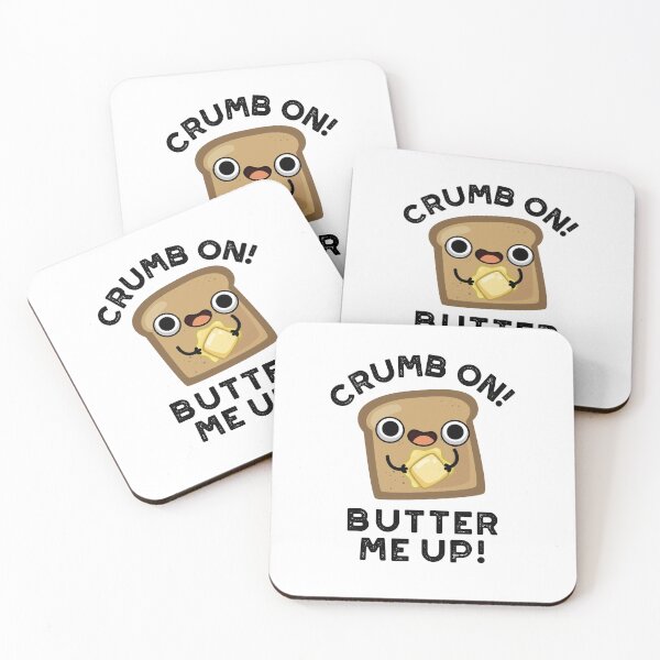 Item preview, Crumb On Butter Me Up Funny Bread Puns  designed and sold by punnybone.