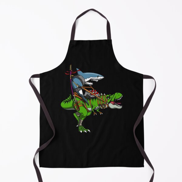 Item preview, Ninja Shark Riding T-Rex Dinosaur designed and sold by underheaven.