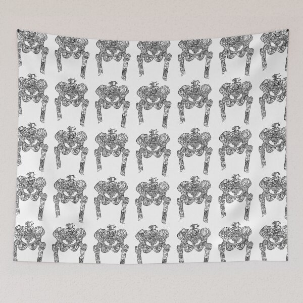 Item preview, Dancing Tattooed Hip Bones from the Sugar Skull All Over Series designed and sold by mspdgtt.