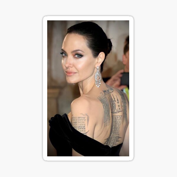 Angelina Jolie Sticker For Sale By Vankaerozy71 Redbubble