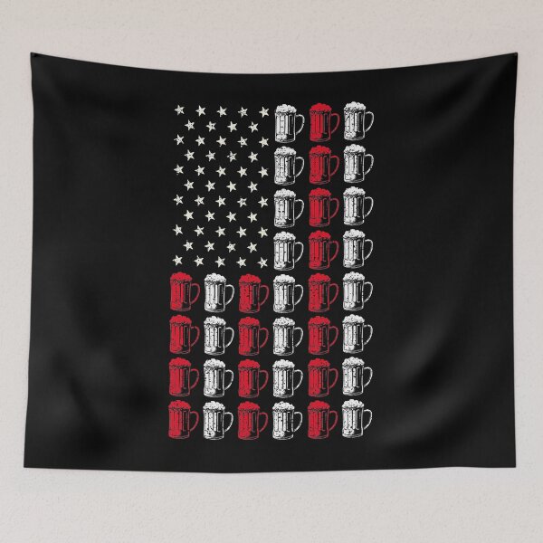 Item preview, Craft Beer American Flag Patriotic 4th Of July Funny Brewer designed and sold by xmjajd.