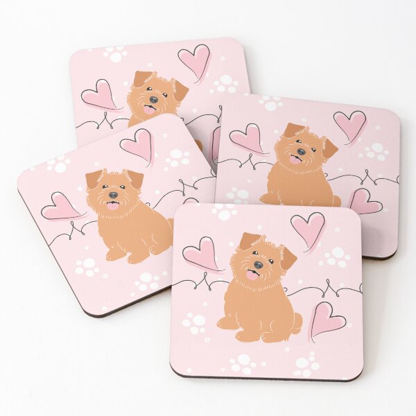 Item preview, LOVE Red Norfolk Terrier designed and sold by Lulupainting.