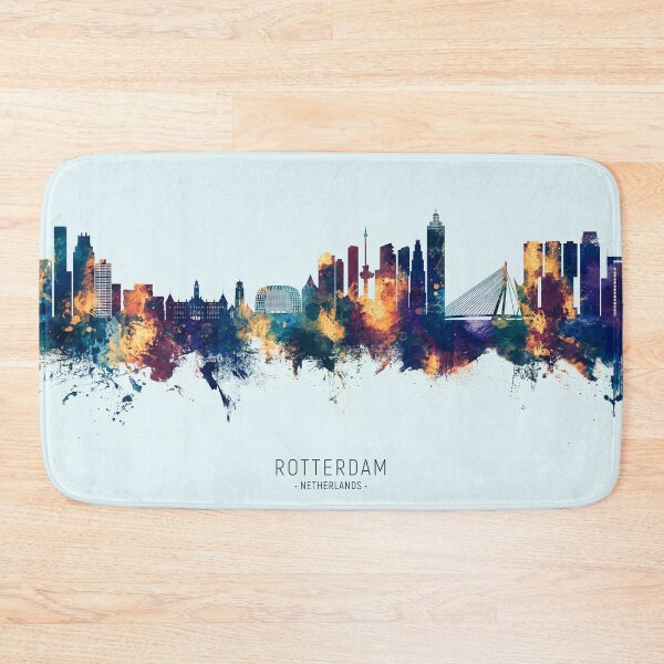 Item preview, Rotterdam The Netherlands Skyline designed and sold by ArtPrints.