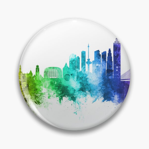 Item preview, Rotterdam The Netherlands Skyline designed and sold by ArtPrints.