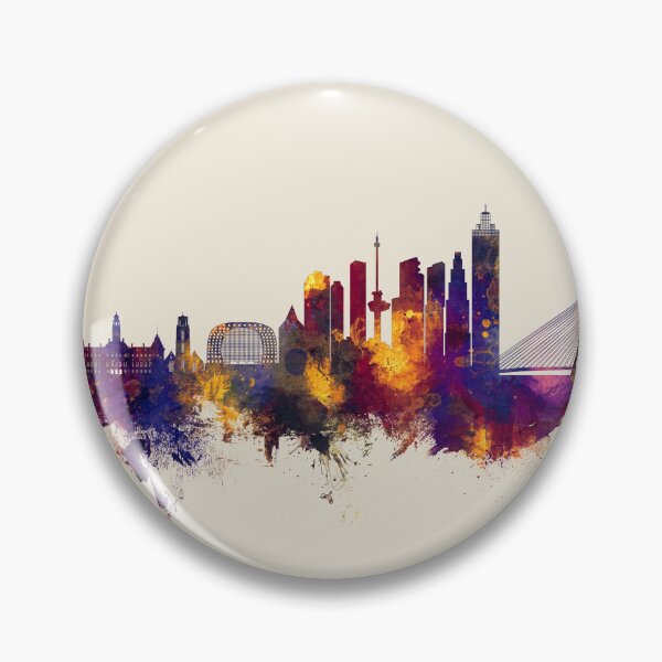 Artikelvorschau, Rotterdam The Netherlands Skyline entworfen und verkauft von ArtPrints.