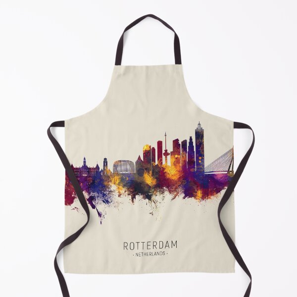Item preview, Rotterdam The Netherlands Skyline designed and sold by ArtPrints.