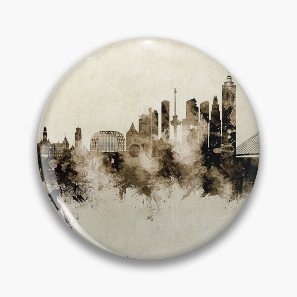 Item preview, Rotterdam The Netherlands Skyline designed and sold by ArtPrints.