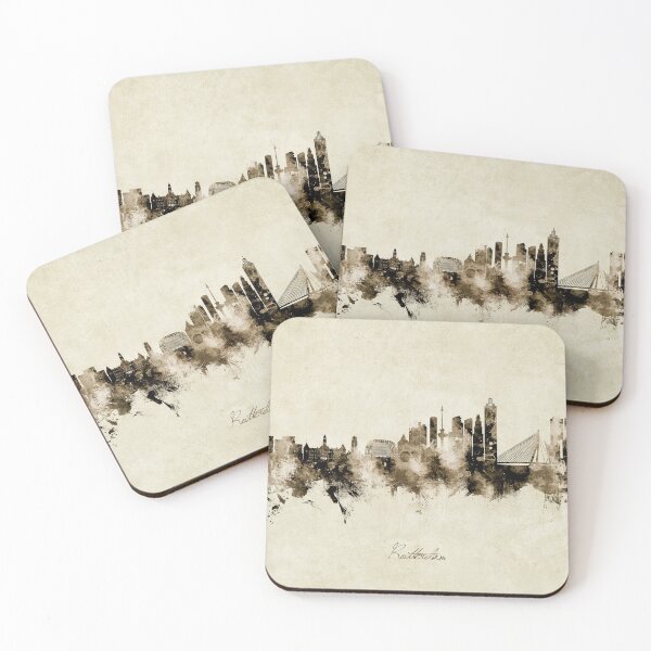 Item preview, Rotterdam The Netherlands Skyline designed and sold by ArtPrints.