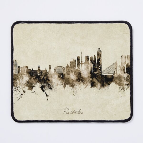 Item preview, Rotterdam The Netherlands Skyline designed and sold by ArtPrints.