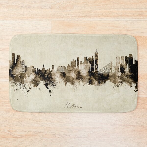 Item preview, Rotterdam The Netherlands Skyline designed and sold by ArtPrints.