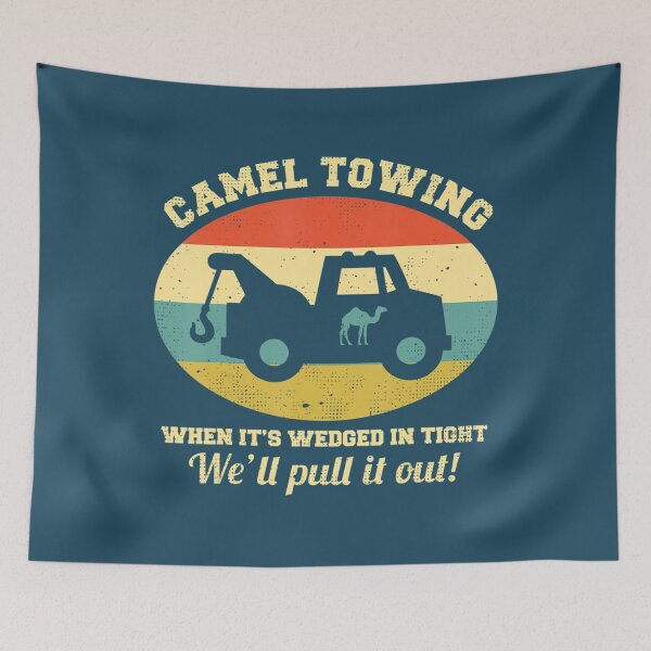 Item preview, Camel Towing Retro Adult Humor Saying Halloween designed and sold by TheeParlour.