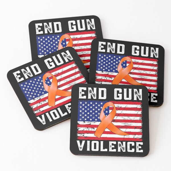 Item preview, End Gun Violence Usa Flag Ribbon Anti Gun Awareness Day designed and sold by TheeParlour.