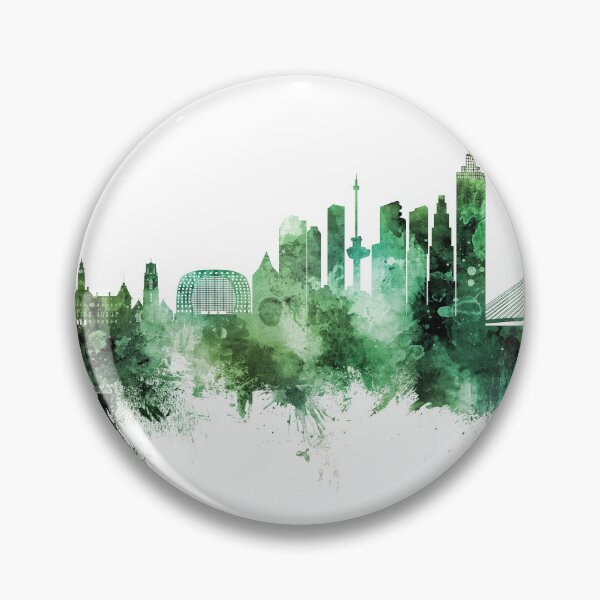 Item preview, Rotterdam The Netherlands Skyline designed and sold by ArtPrints.