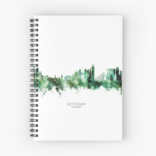 Artikelvorschau, Rotterdam The Netherlands Skyline entworfen und verkauft von ArtPrints.