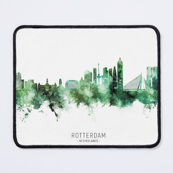Item preview, Rotterdam The Netherlands Skyline designed and sold by ArtPrints.