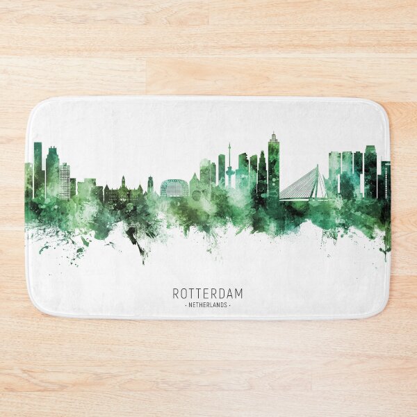 Item preview, Rotterdam The Netherlands Skyline designed and sold by ArtPrints.