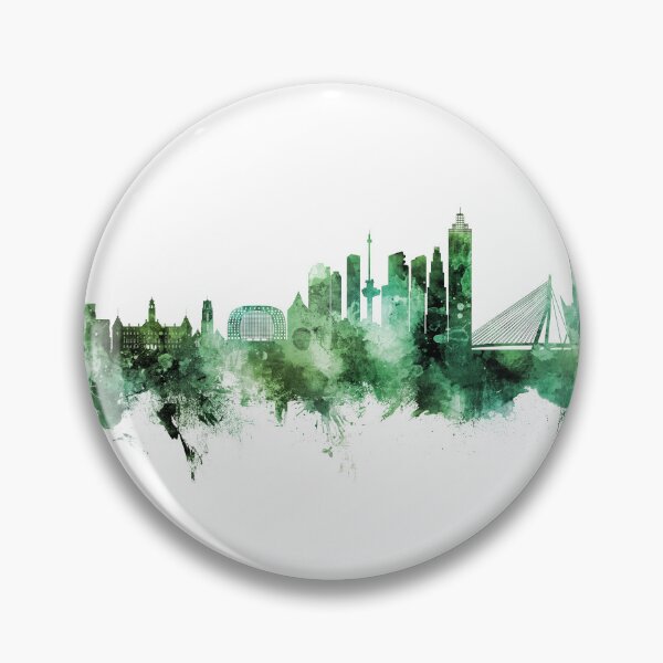 Item preview, Rotterdam The Netherlands Skyline designed and sold by ArtPrints.