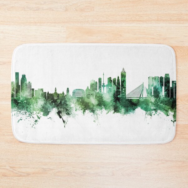 Item preview, Rotterdam The Netherlands Skyline designed and sold by ArtPrints.