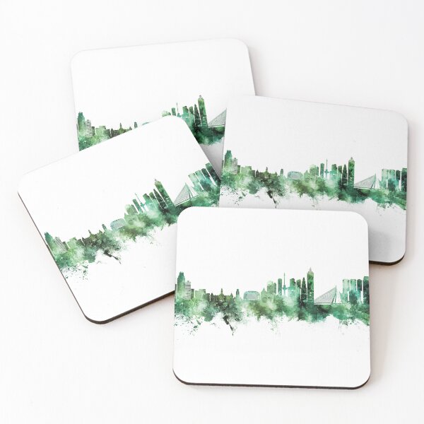 Item preview, Rotterdam The Netherlands Skyline designed and sold by ArtPrints.