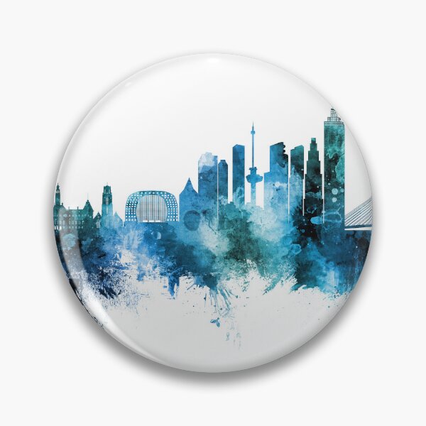 Item preview, Rotterdam The Netherlands Skyline designed and sold by ArtPrints.
