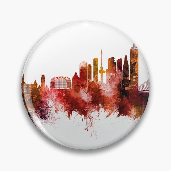 Item preview, Rotterdam The Netherlands Skyline designed and sold by ArtPrints.