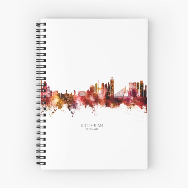 Item preview, Rotterdam The Netherlands Skyline designed and sold by ArtPrints.