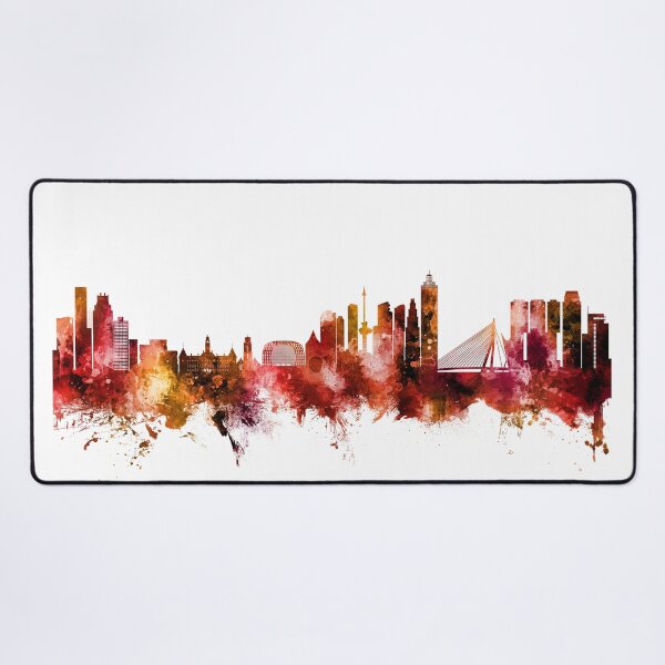 Item preview, Rotterdam The Netherlands Skyline designed and sold by ArtPrints.
