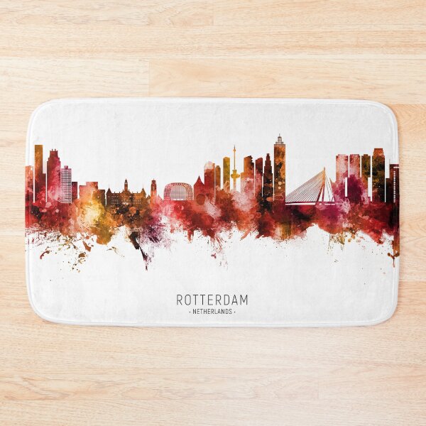 Item preview, Rotterdam The Netherlands Skyline designed and sold by ArtPrints.