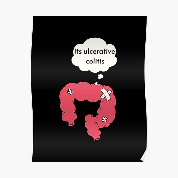 "ulcerative colitis" Poster for Sale by AyahBaniMustafa Redbubble