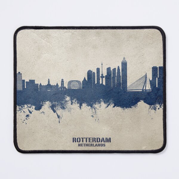 Item preview, Rotterdam The Netherlands Skyline designed and sold by ArtPrints.